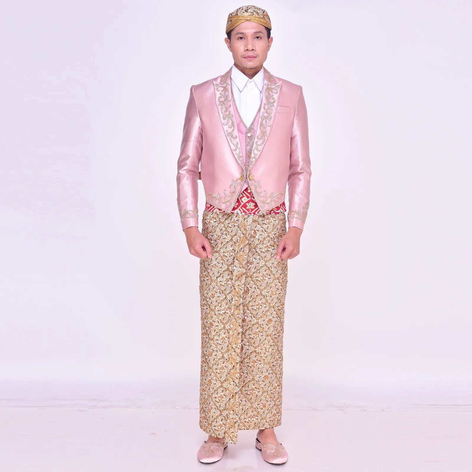 (BJ-136) Beskap Pengantin Rosegold Yulia Bani