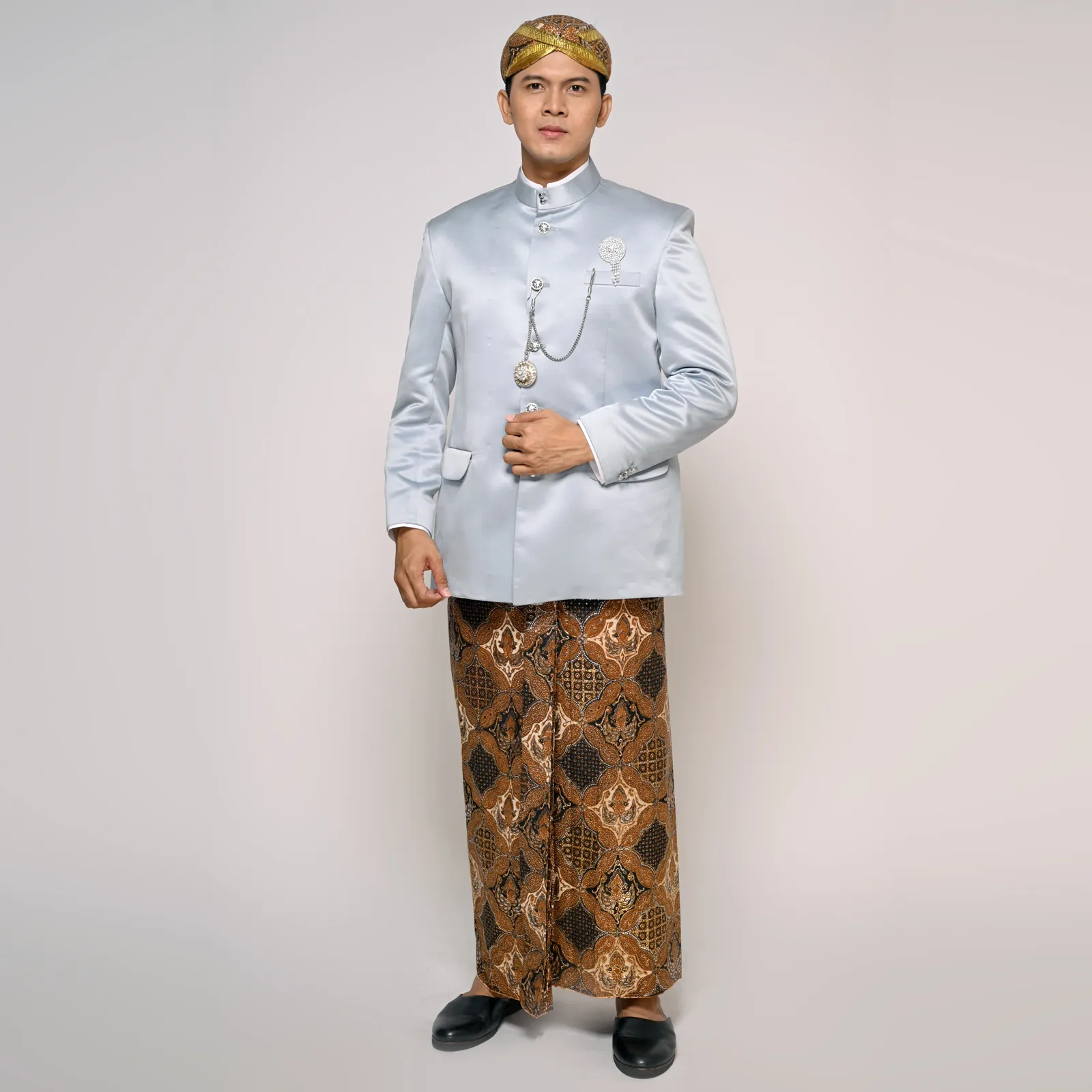 (ATS-039) Beskap Iceblue Polos