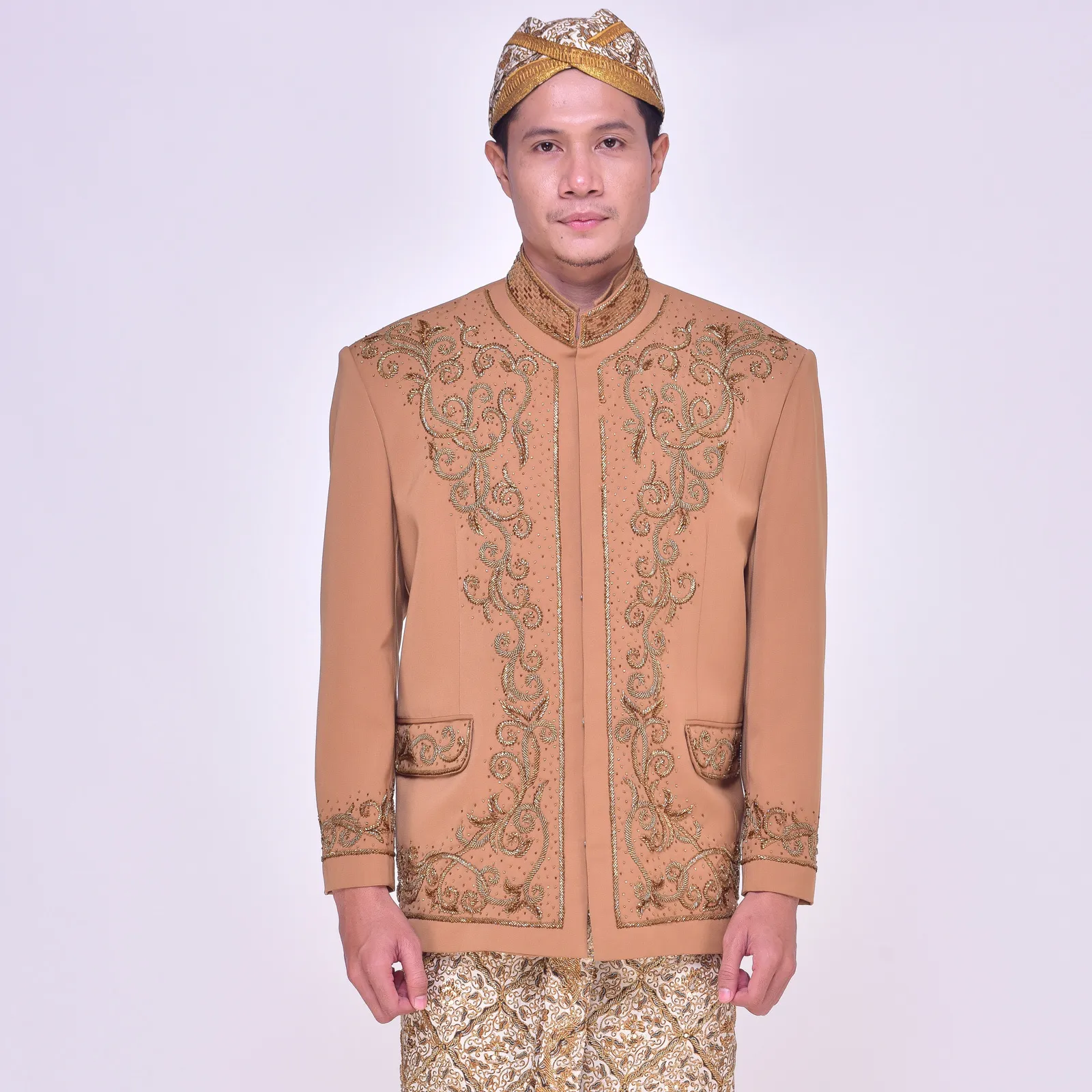(BS-108) Beskap Pengantin Coklat Morisya