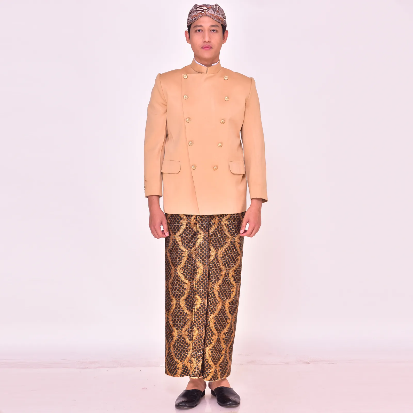 (ATS-032) Beskap Coklat Susu Bordir Bandung