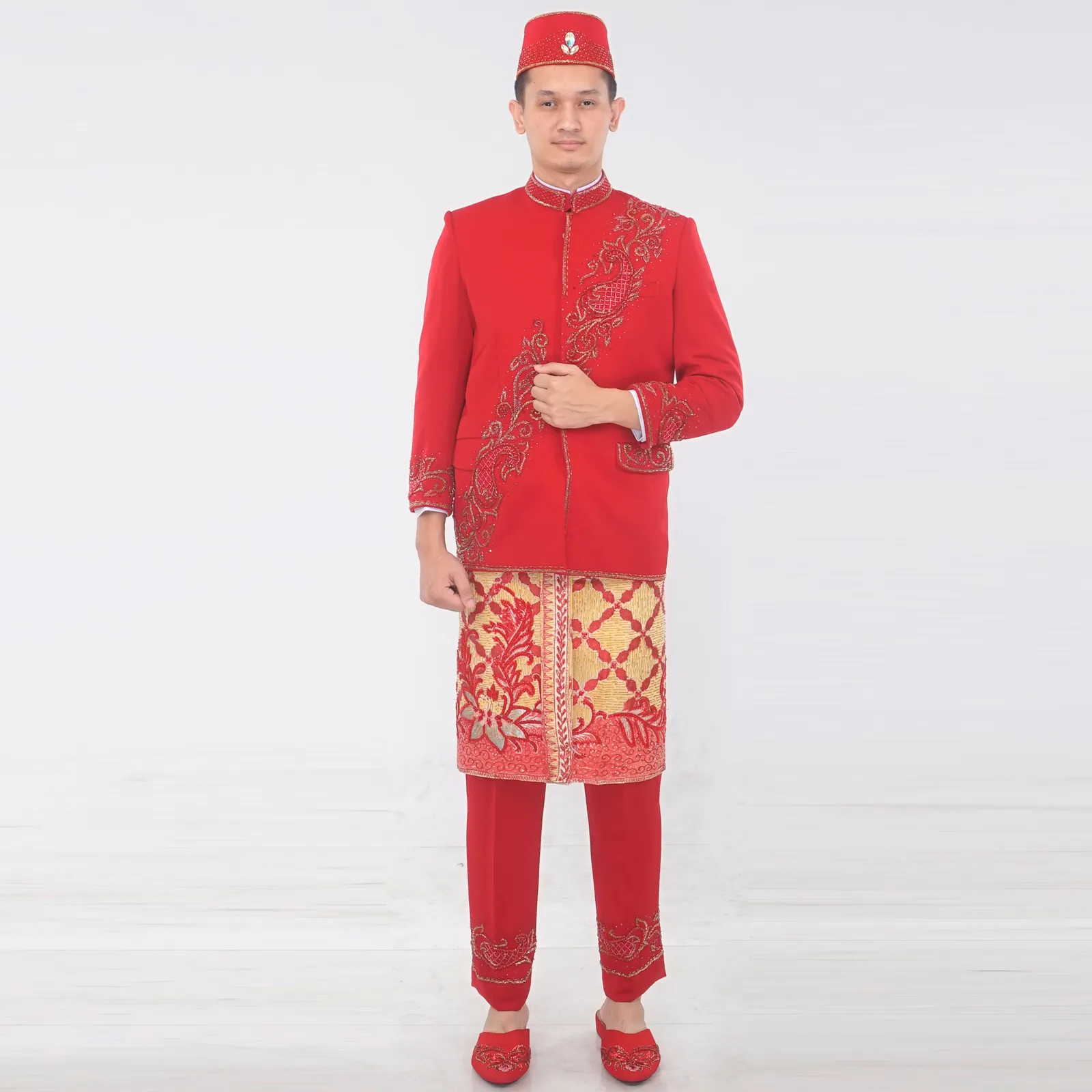 (BS-078) Beskap Pengantin Merah Agus JHCC