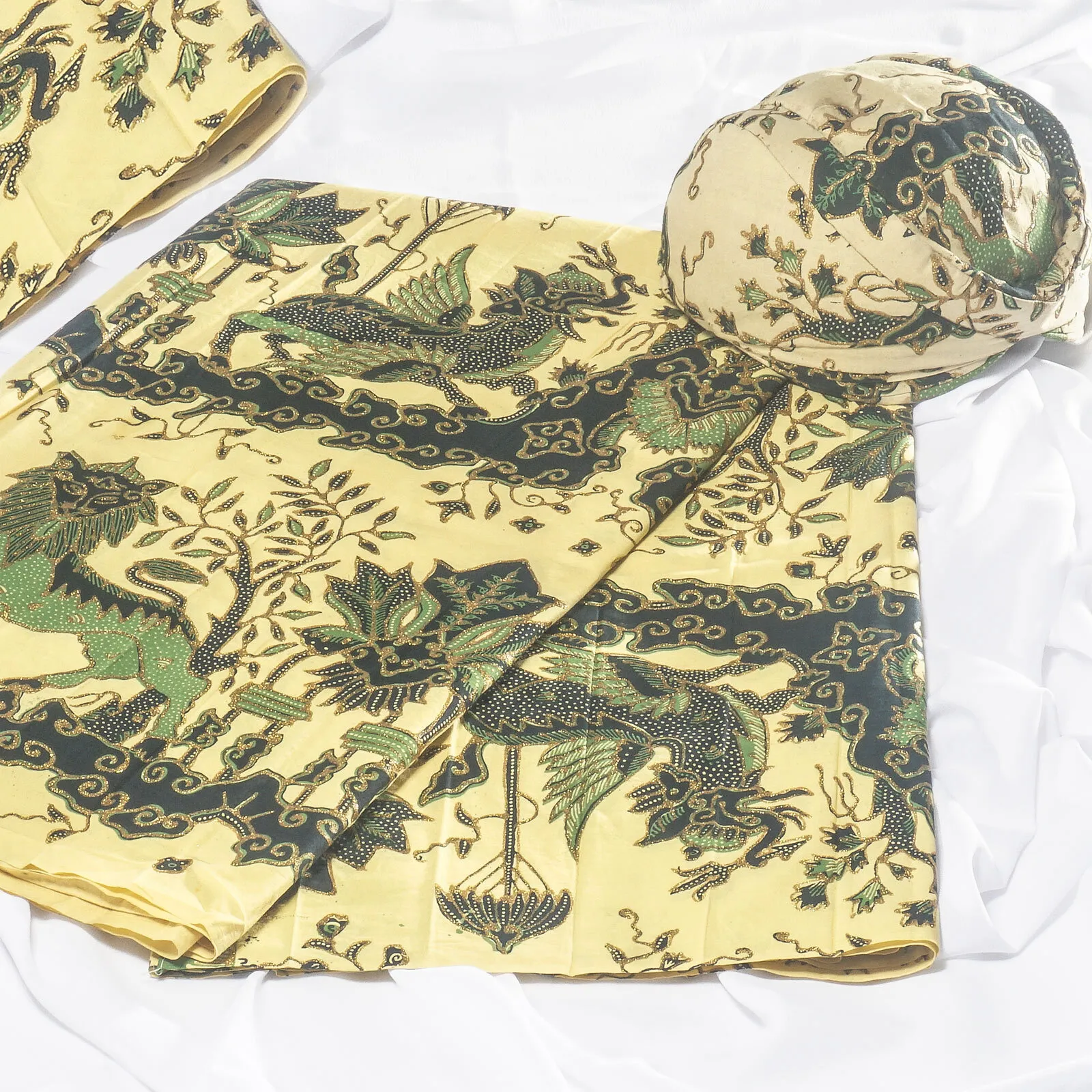 (KAT-070) Kain Sunda Sisingaan Hijau