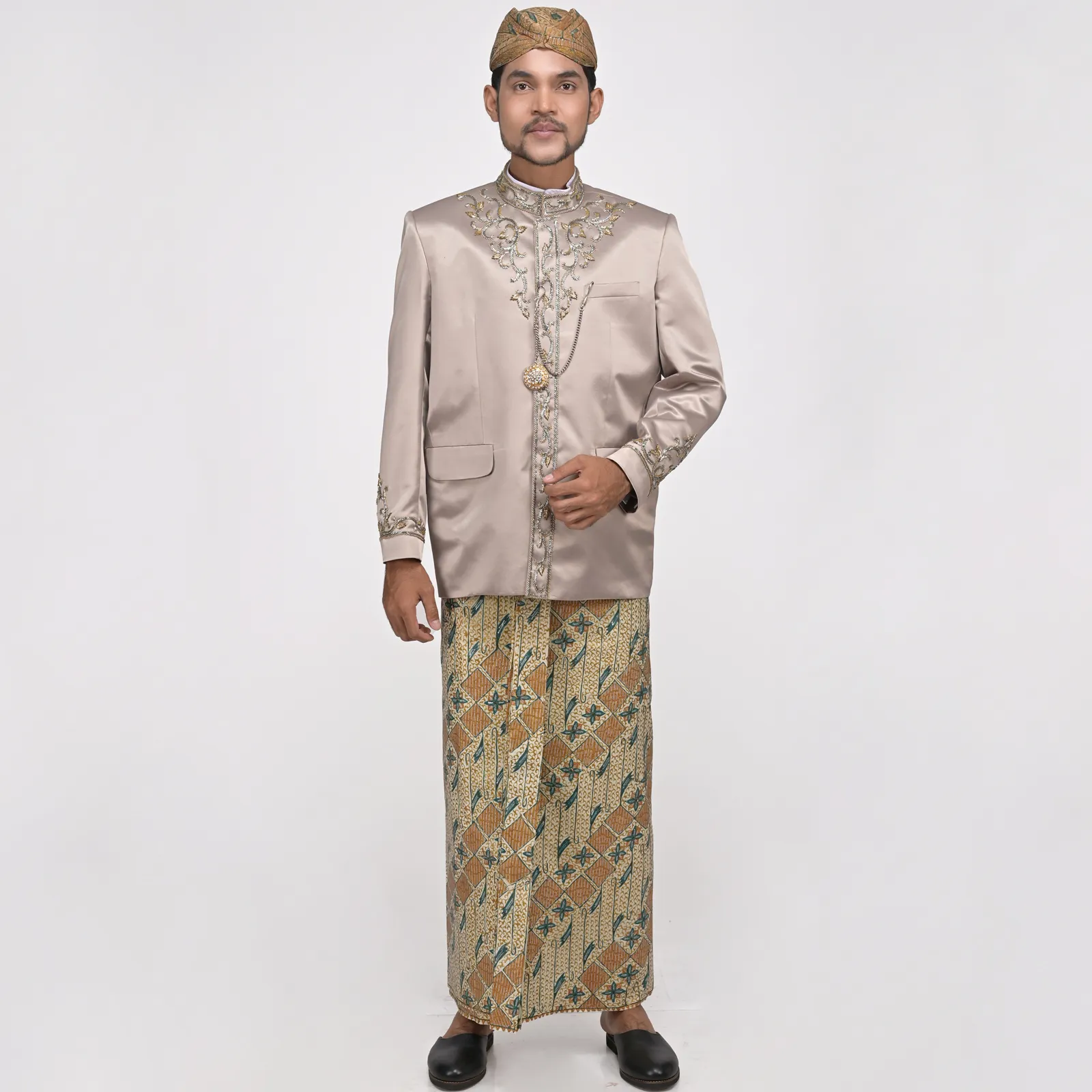 (BOS-047) Beskap Hijau Olive Payet