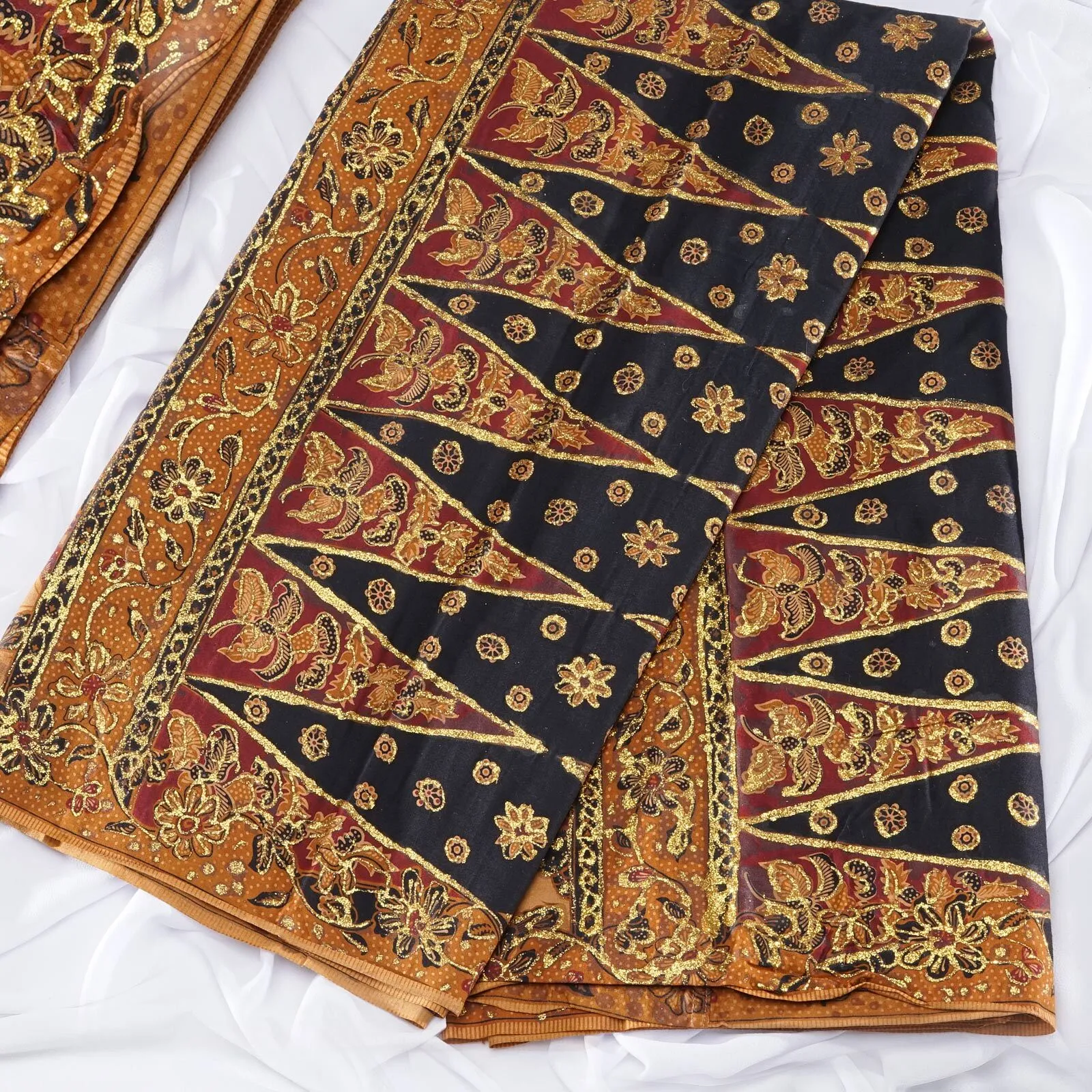 (KOT-009) Kain Betawi Hitam Emas Irma