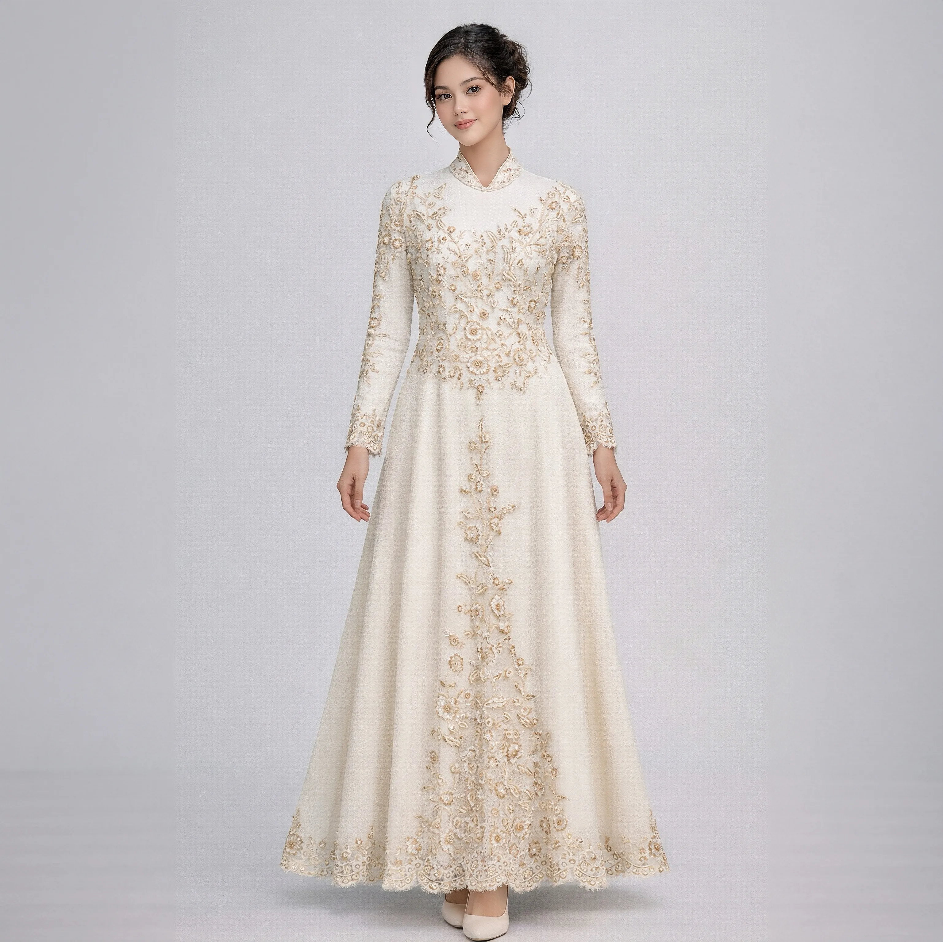 (KE-157) Kebaya Pengantin Dress BW Novi