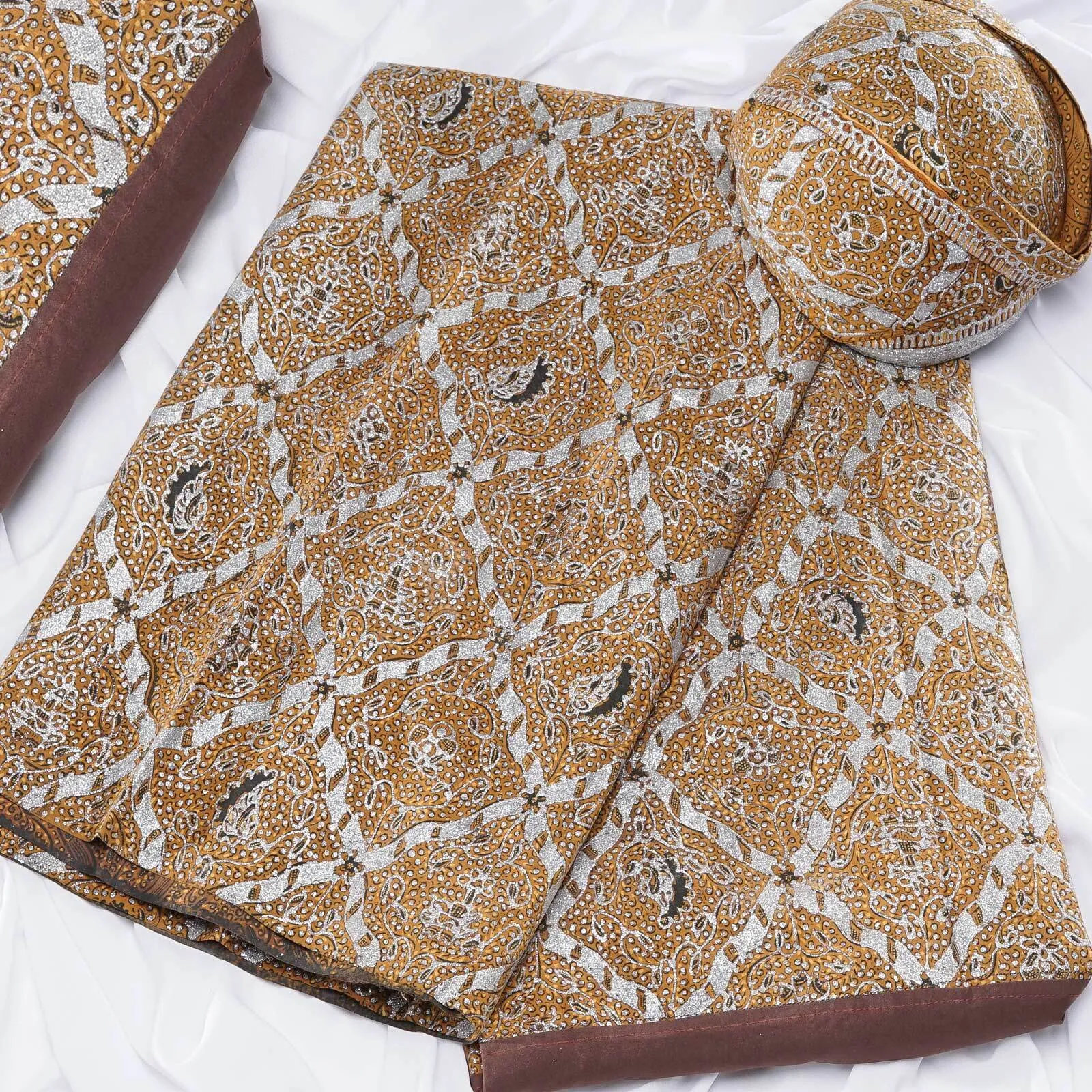 (KAM-075) Kain Pengantin Sunda/Solo Sidomukti Coklat Anggie