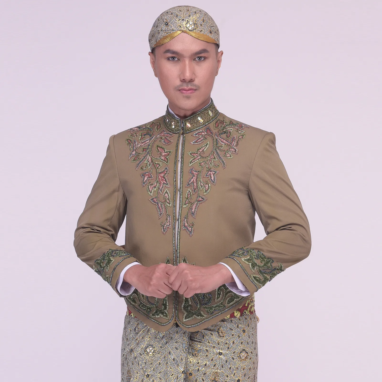 (BJ-156) Beskap Pengantin Hijau Lucy