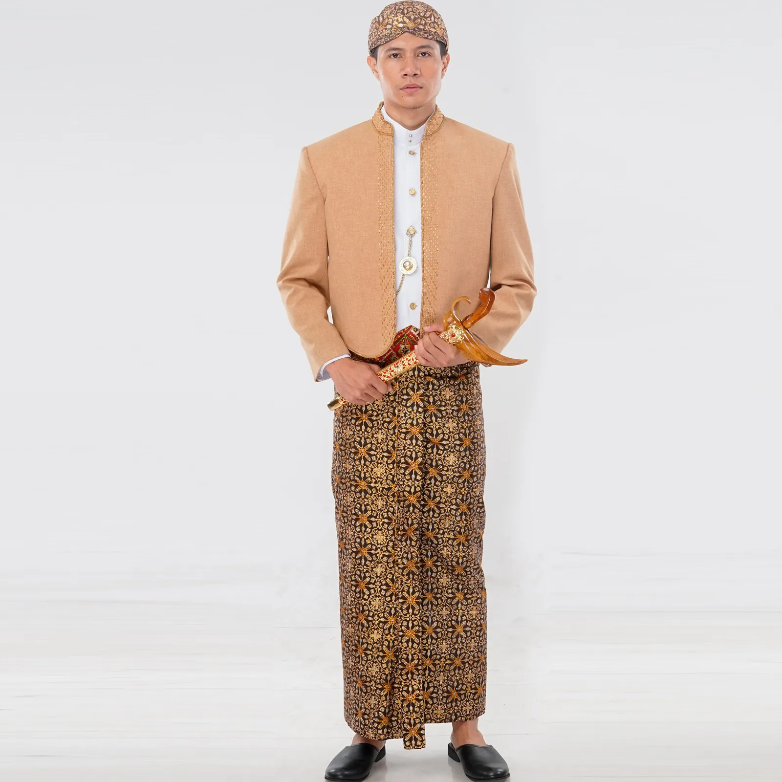 (OTJ-012) Beskap Coklat Susu Payet (Sikepan)