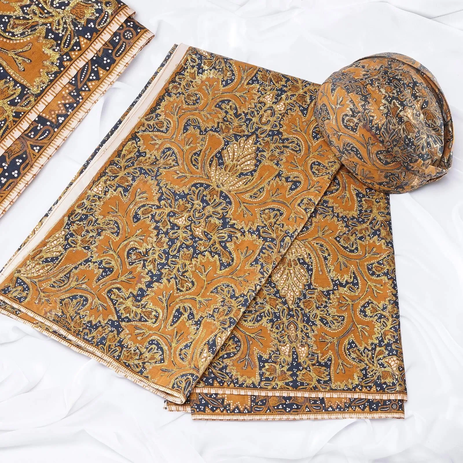 (KOT-015) Kain Sunda Bulu Hayam Coklat