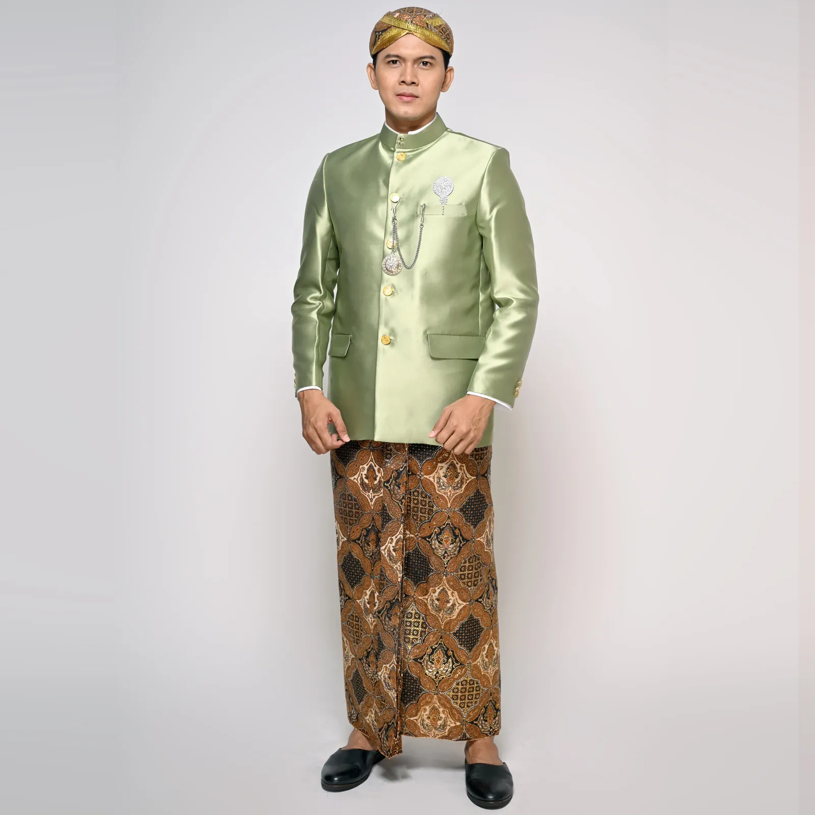 (ATS-038) Beskap Sage Green Polos