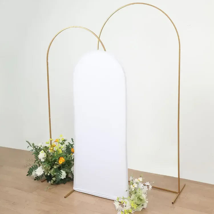 Gold Metal arch set of 4 with cover.