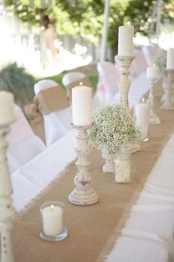 Burlap Table runner