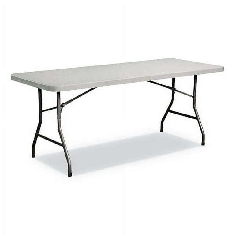 8' White Folding Table 