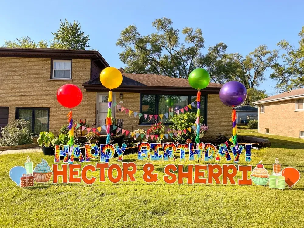 Happy Birthday + 2 Names Display