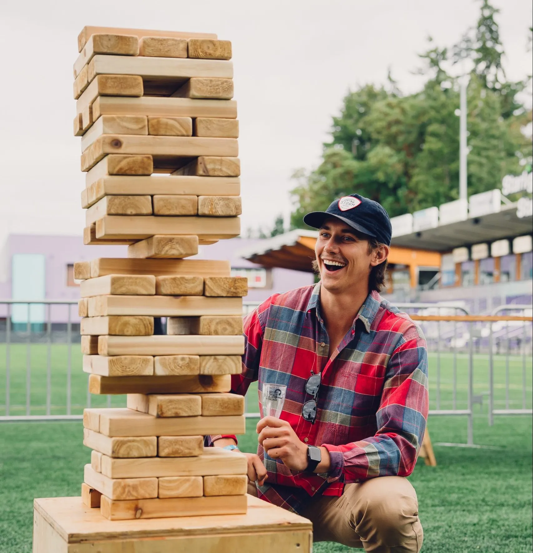 Giant Wooden Stacking Game