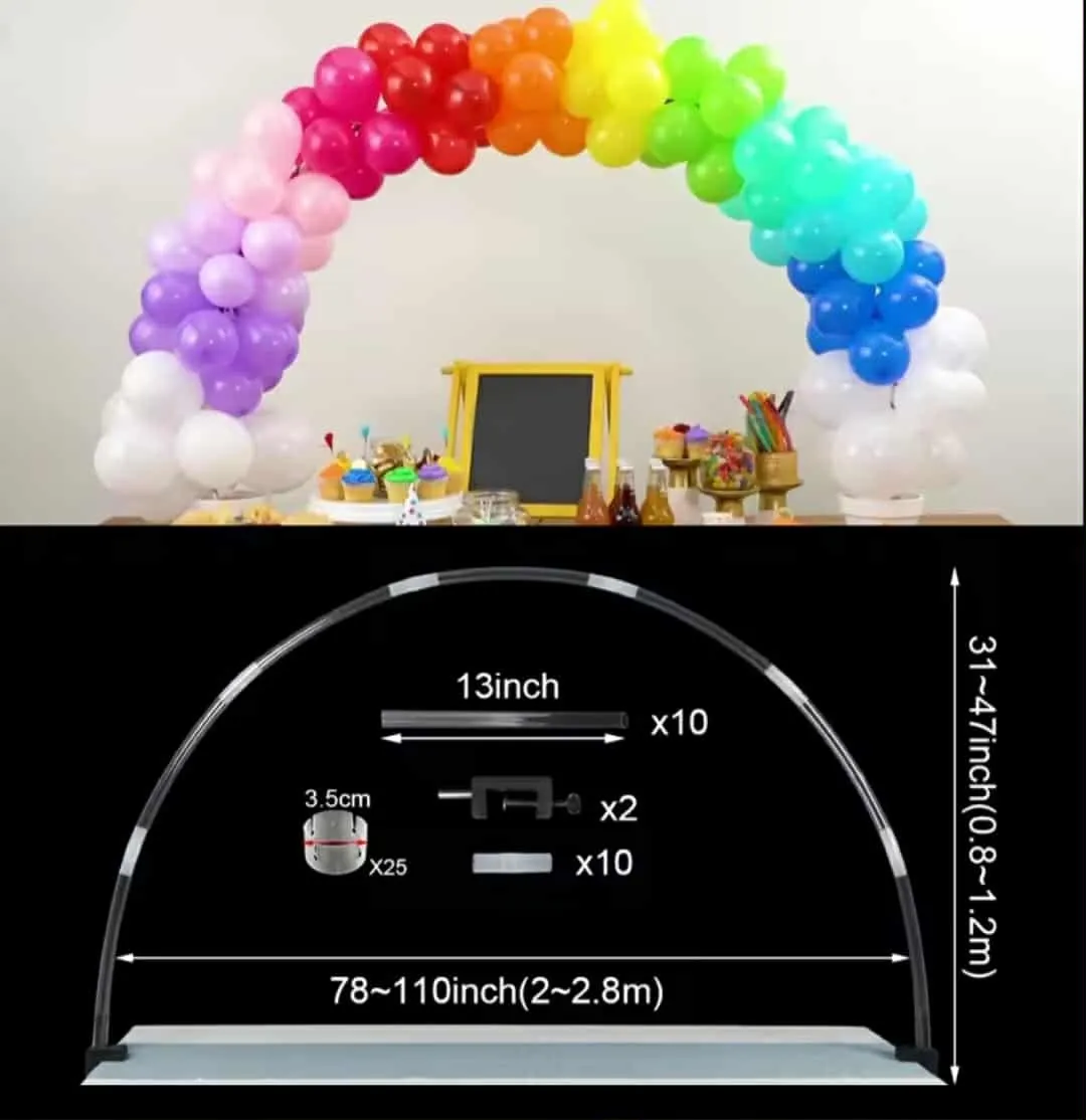 DIY Balloon Arch - Tabletop