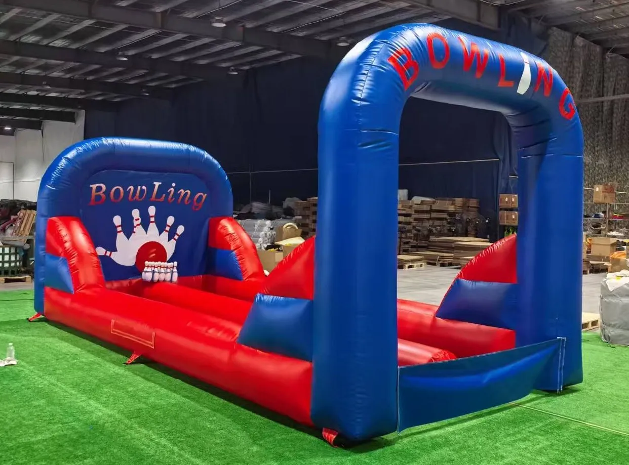 Inflatable Double Bowling Alley 