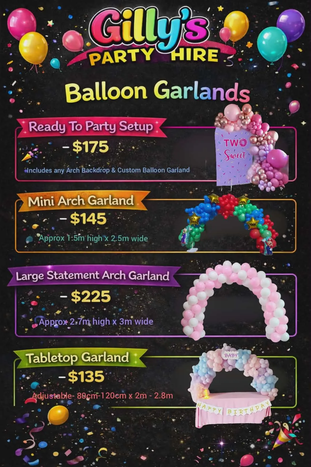 Mini Arch Balloon Garland