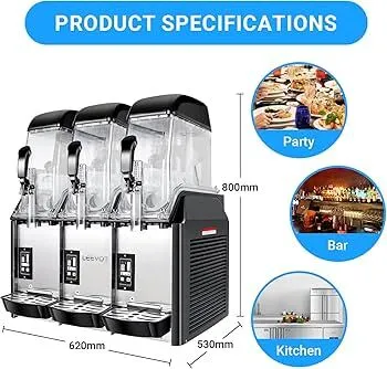 Slushie Machine- 3x 15L 
