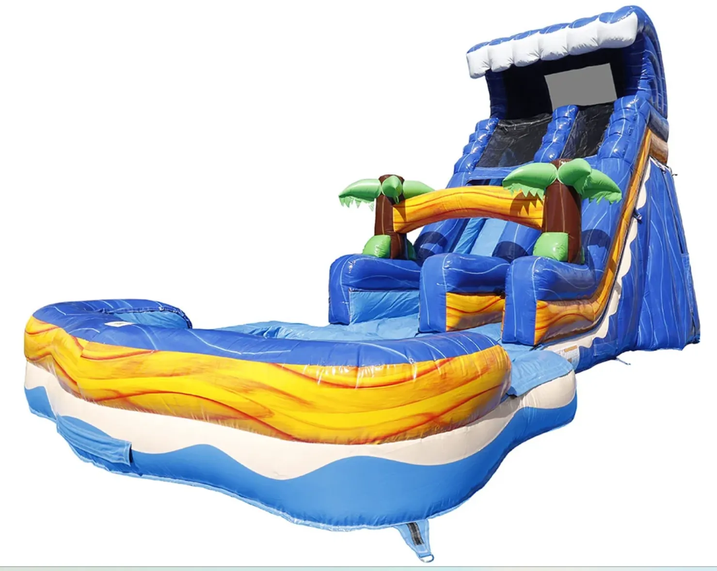 18' Blue Wave Slide <br> 30'L x 18'H x 14' W <br> DRY/WET