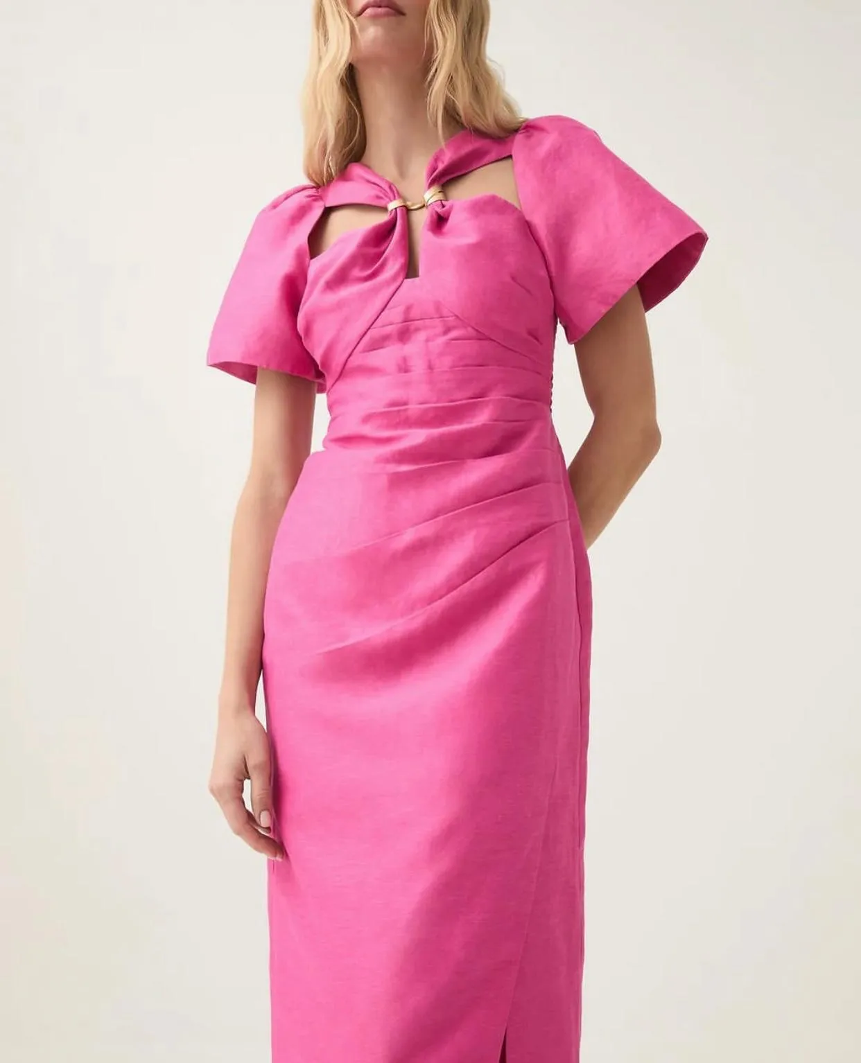 Presence Twisted Midi Dress