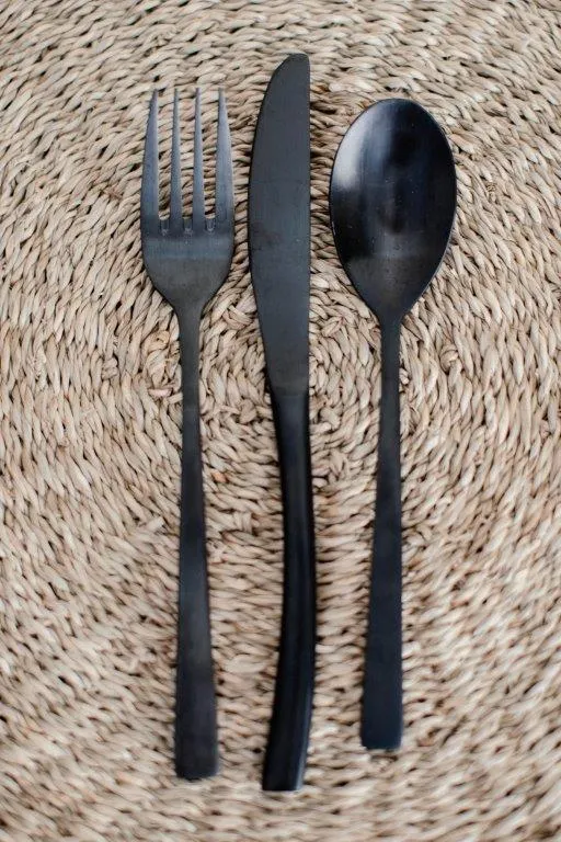 Ct005 Black Cutlery
