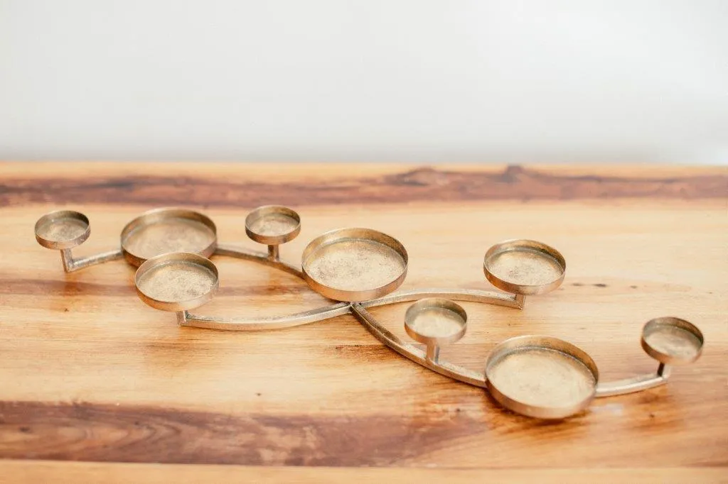 Go013 Gold Multiple Candle Holder