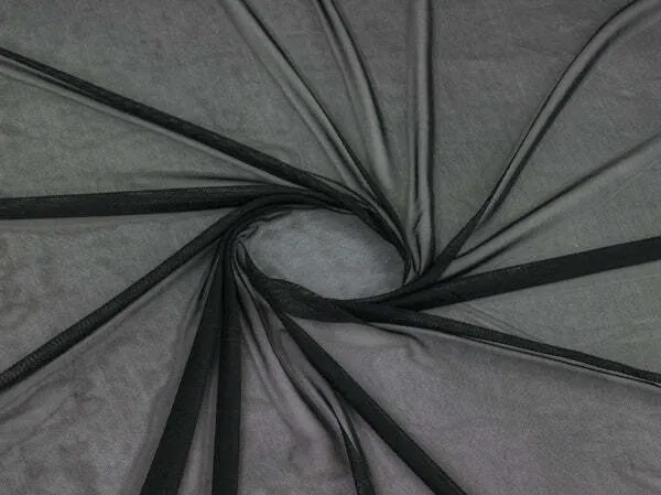 Tb017 Black Power Mesh Runner 4m