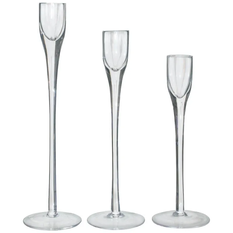 Gl053 Hannah Candlestick 23cm