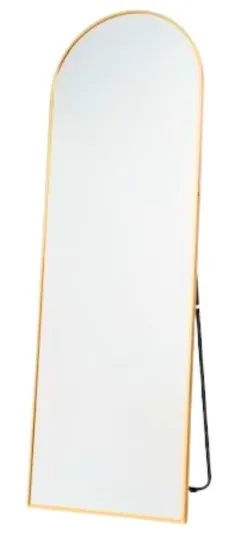 As020 Muett Brushed Gold Standing Mirror 1.8m x 80cm