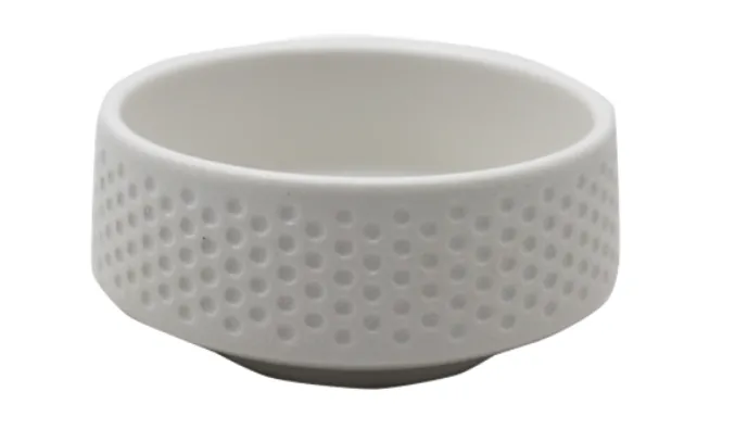 Wh019 White Textured Bowl