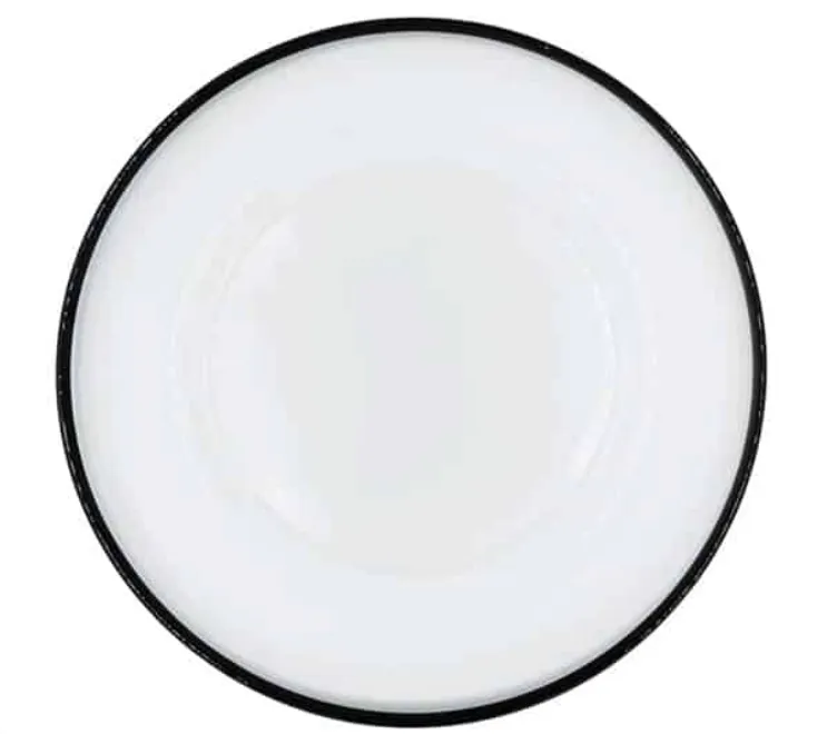 Cg028 Solito Glass Underplate Black Rim