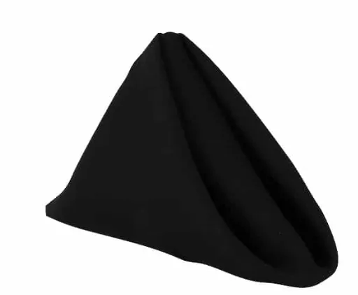 Np020 Black Cotton Napkin