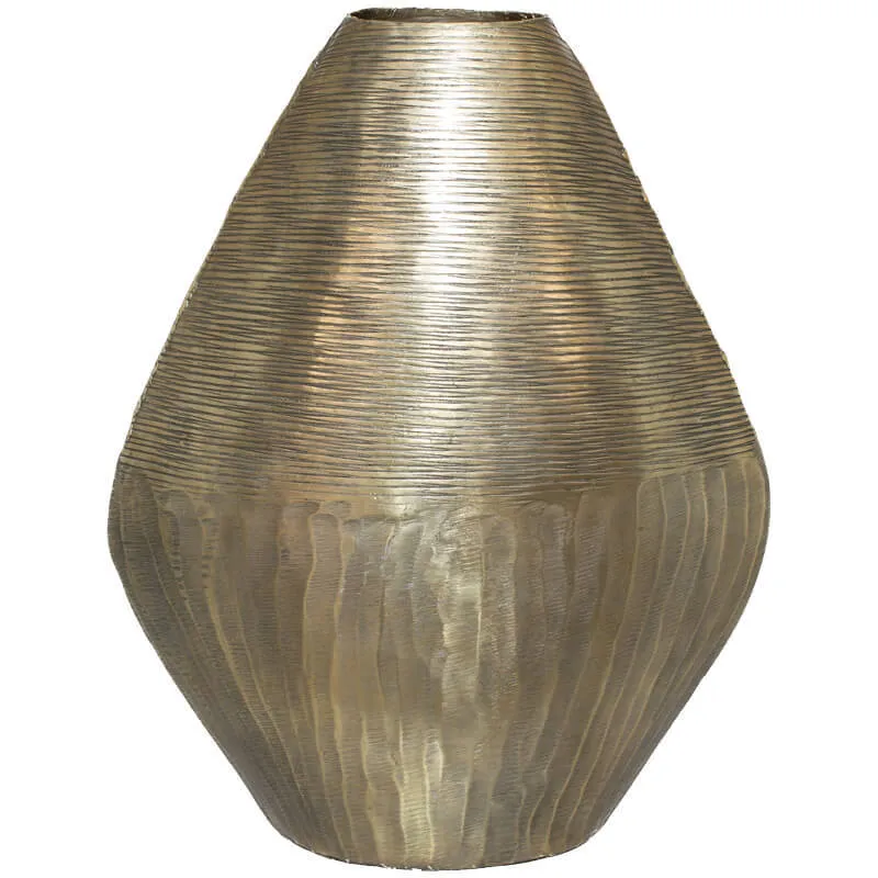 Go034 Alu Chisel Compressed Vase 42cm