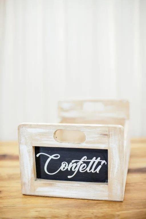 Na032 Confetti & Program Wooden Holders