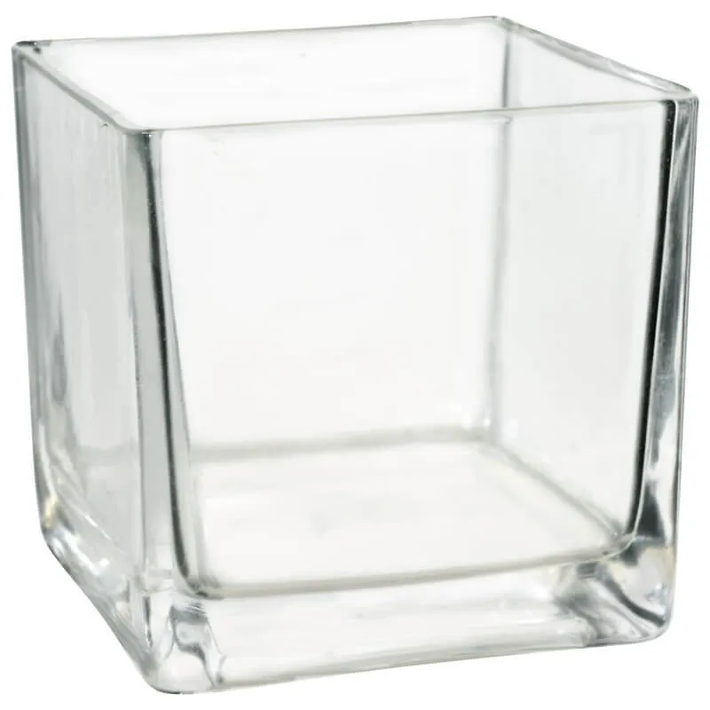 Gl049 Glass Clear Cube 12 x 12 x12cm