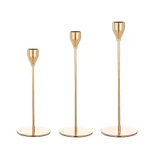 Go051 Gold Sasha Candle Stick 24cm