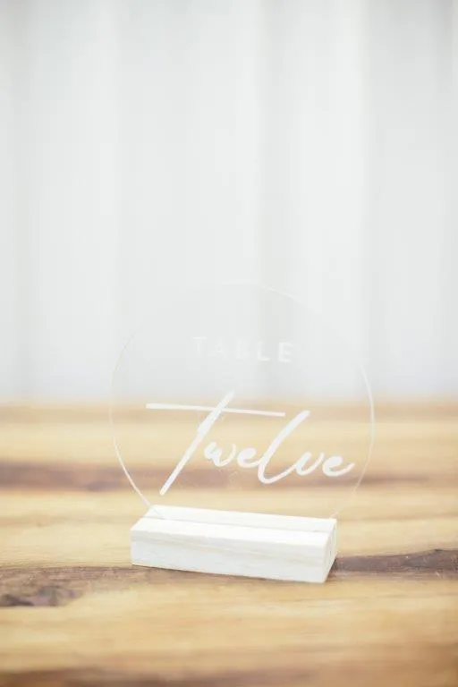 Ms001 Round Perspex Table Number