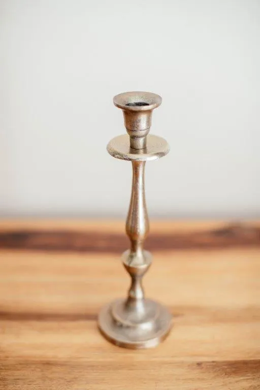 Go005 Brushed Gold Candle Stick 26cm