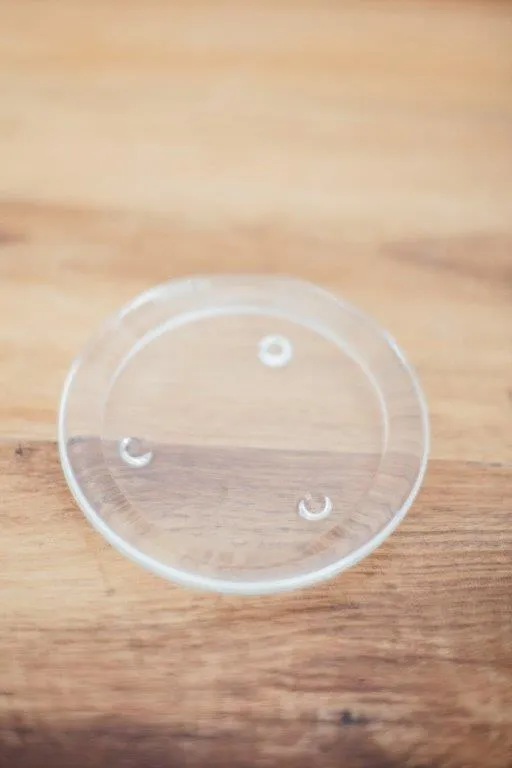 Gl042 Glass Candle Plate