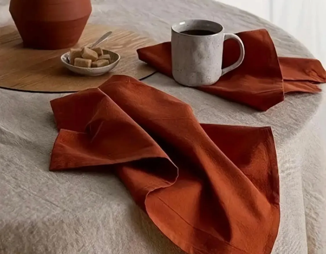 Np028 Rust Cotton Napkin