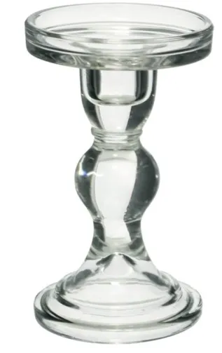 Gl068 Pillar Glass Candle Holder 15x9cm