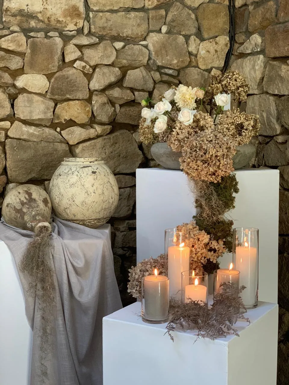 As011 White Plinth Medium 50cm x 1m