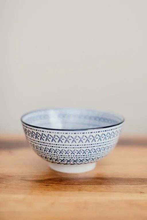 Dl009 Delft Print Bowl 6cm