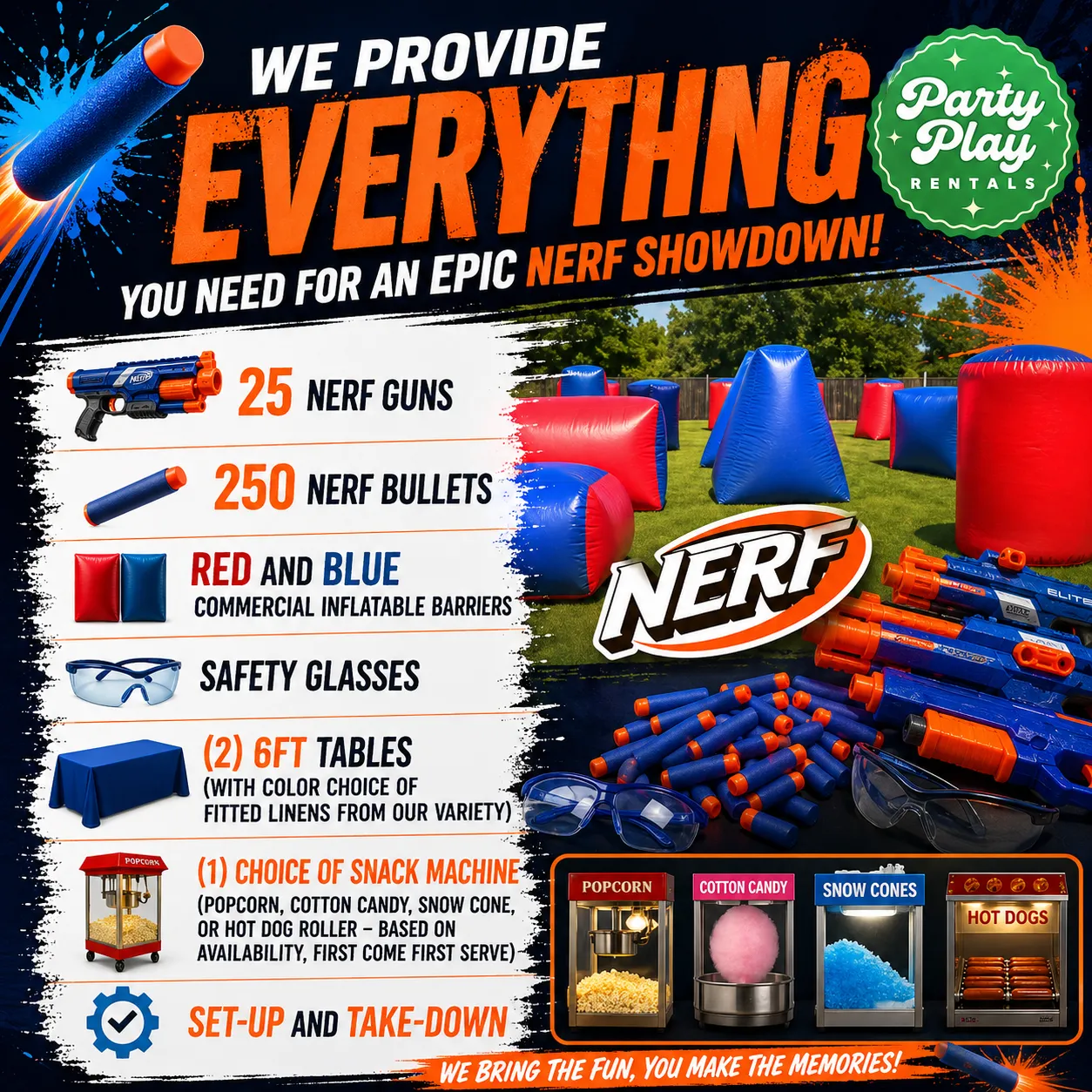 Nerf Wars Package and Snack Machine Bundle (DIY Pick-Up)