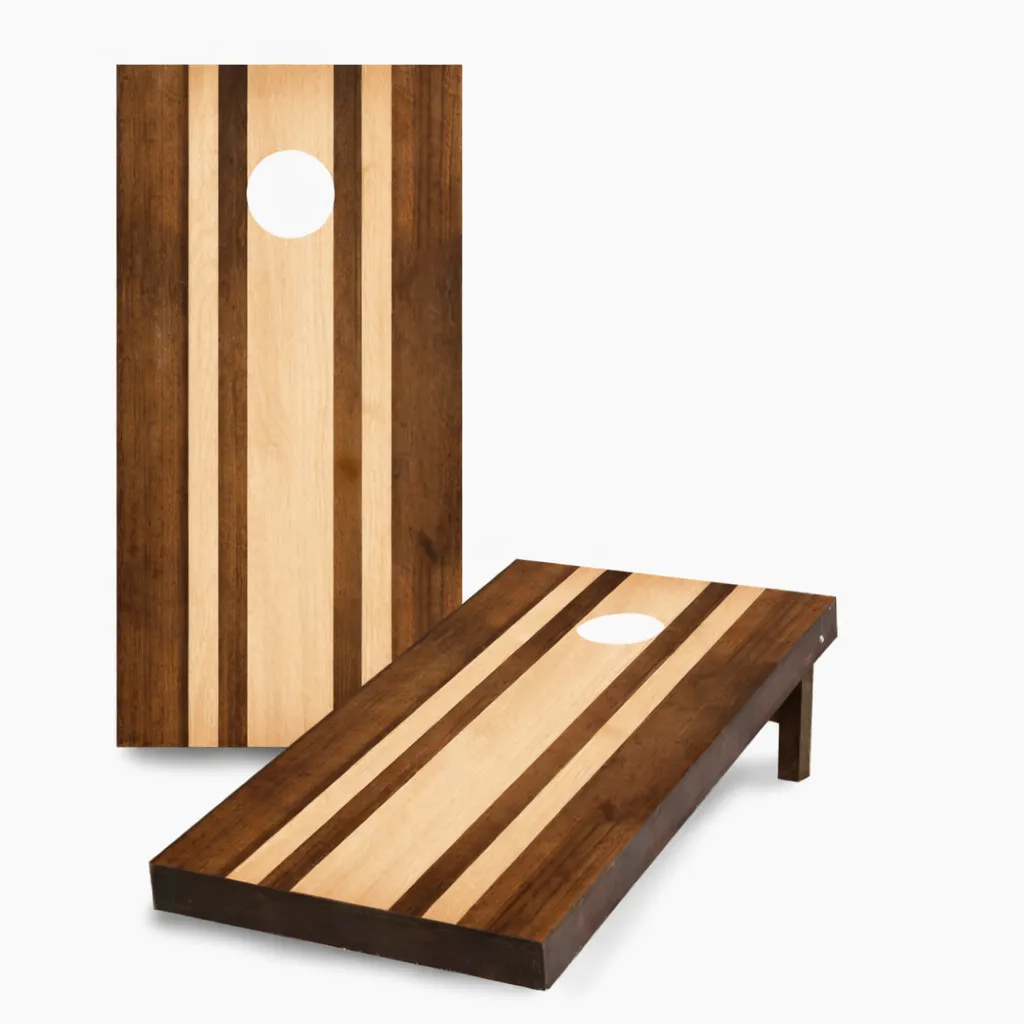 Corn Hole (Wood Stain Stripes)