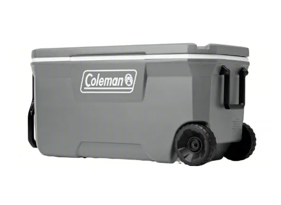 Grey XL Cooler on Wheels (100 Qt)