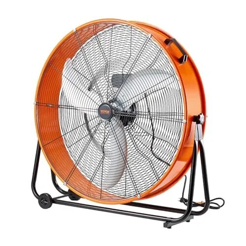 Large Drum Fan (Orange)
