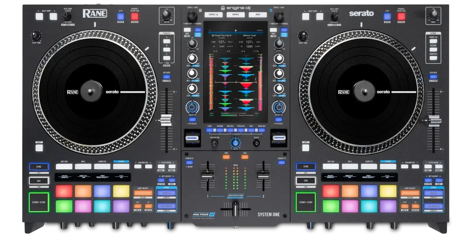 Rane System One - Professional DJ Controller with spinning platters - Audio Hire Adelaide