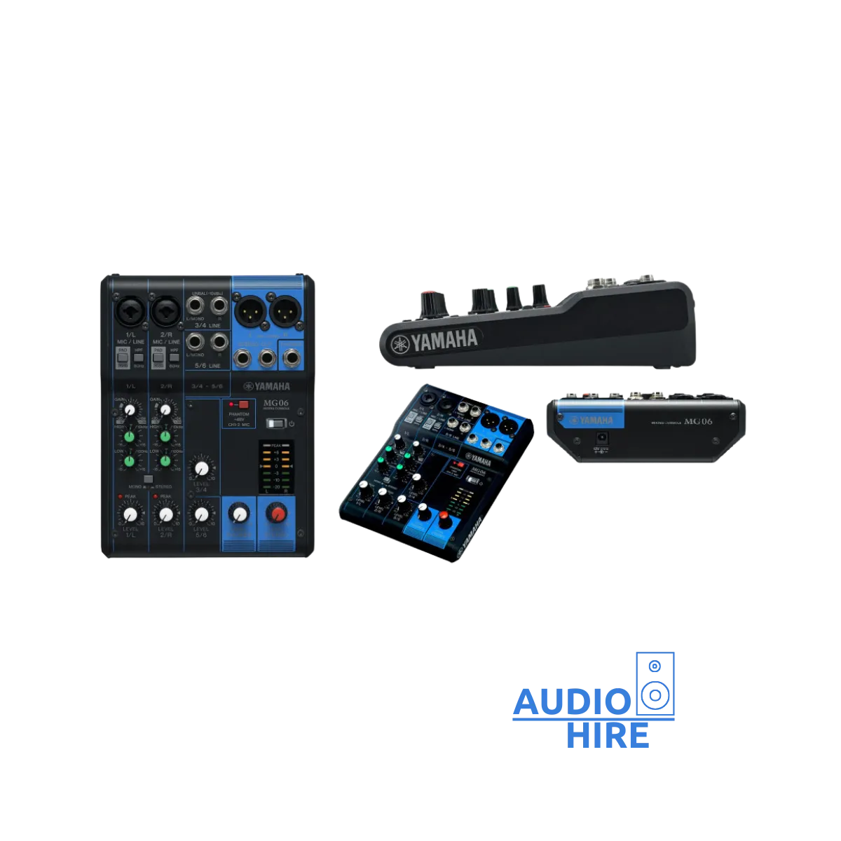 Yamaha MG06 Professional audio mixing console.